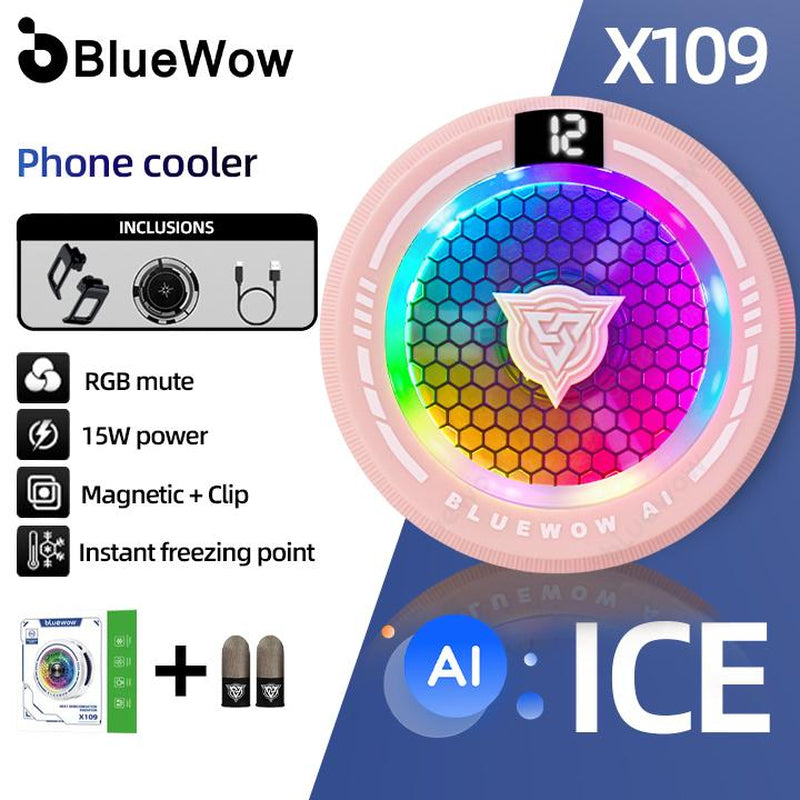 Bluewow Mobile Game Trigger Mobile Game Controller 6 Fingers for Iphone & Android, Smartphone & Cellphone Accessories for FPS Games Console, CODM Freefire