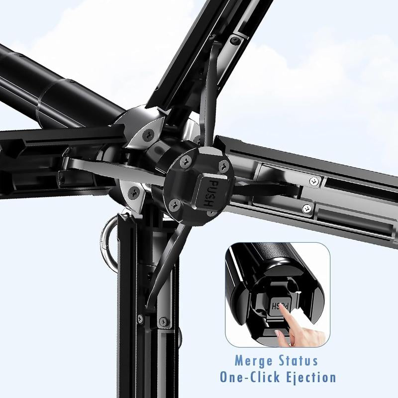 2025 New 4-In-1 Multifunctional Mini Selfie Stick with 360° Rotation Compact Stylish Wireless Bluetooth Control Magnetic Phone Holder for Selfies Video Recording Vlogging Compatible with Most Phones - Stabilizer Camera,Maxinum Extend to 16 Inches