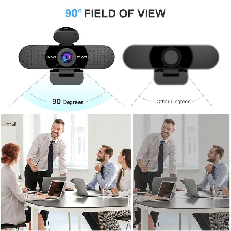 4K/2K/1080P Full HD Webcam EMEET C960 Gaming for Switch 2 Camera, Streaming for Creator, USB Web Camera PC Mini Camera W/ Microphones 90 Degree Angle, Streaming & Gaming Camera, Dealsforyoudays